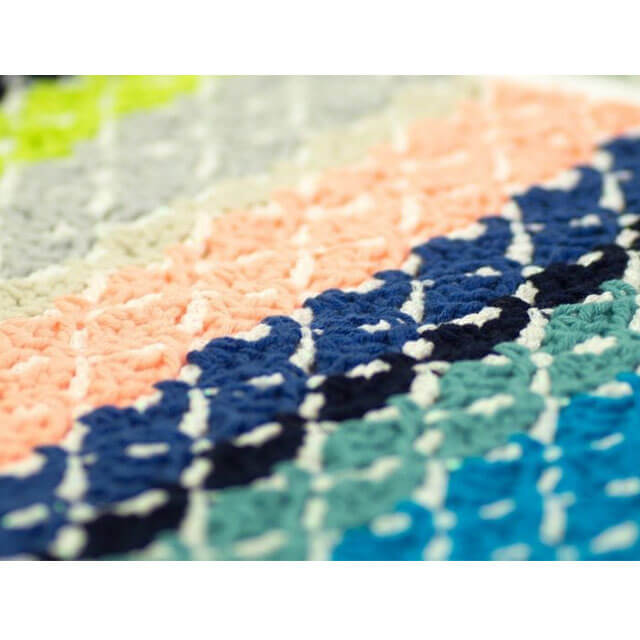 Durable CARIBBEAN BLUE SJAAL HAAKPATROON - Afbeelding 3