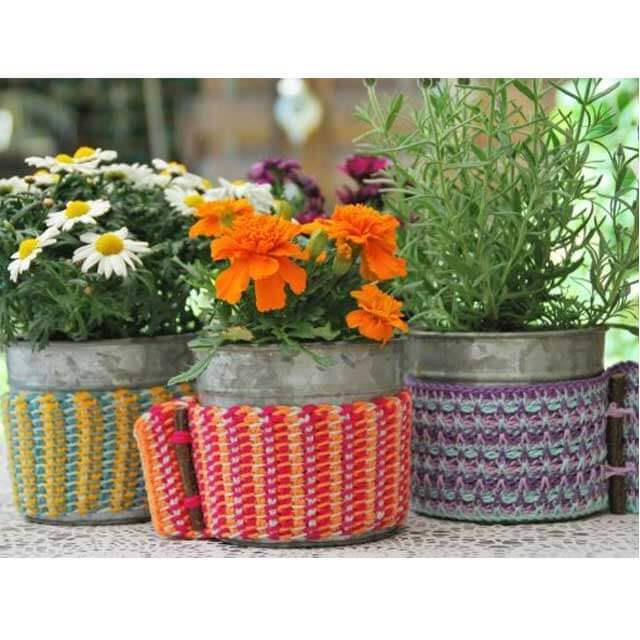 Durable TUNESIAN BLOEMPOTHOES HAAKPATROON - Afbeelding 3