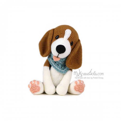 hondjes van sokkenwol beagle bram haakpakket
