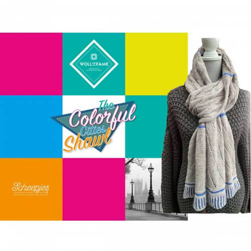 The colorful cities rechte shawl