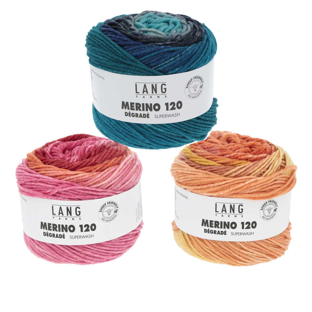 langyarns merino 120 dégradé